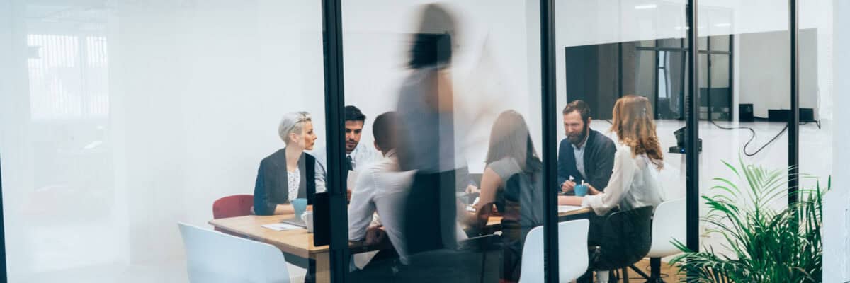 Business people on business meeting in board room