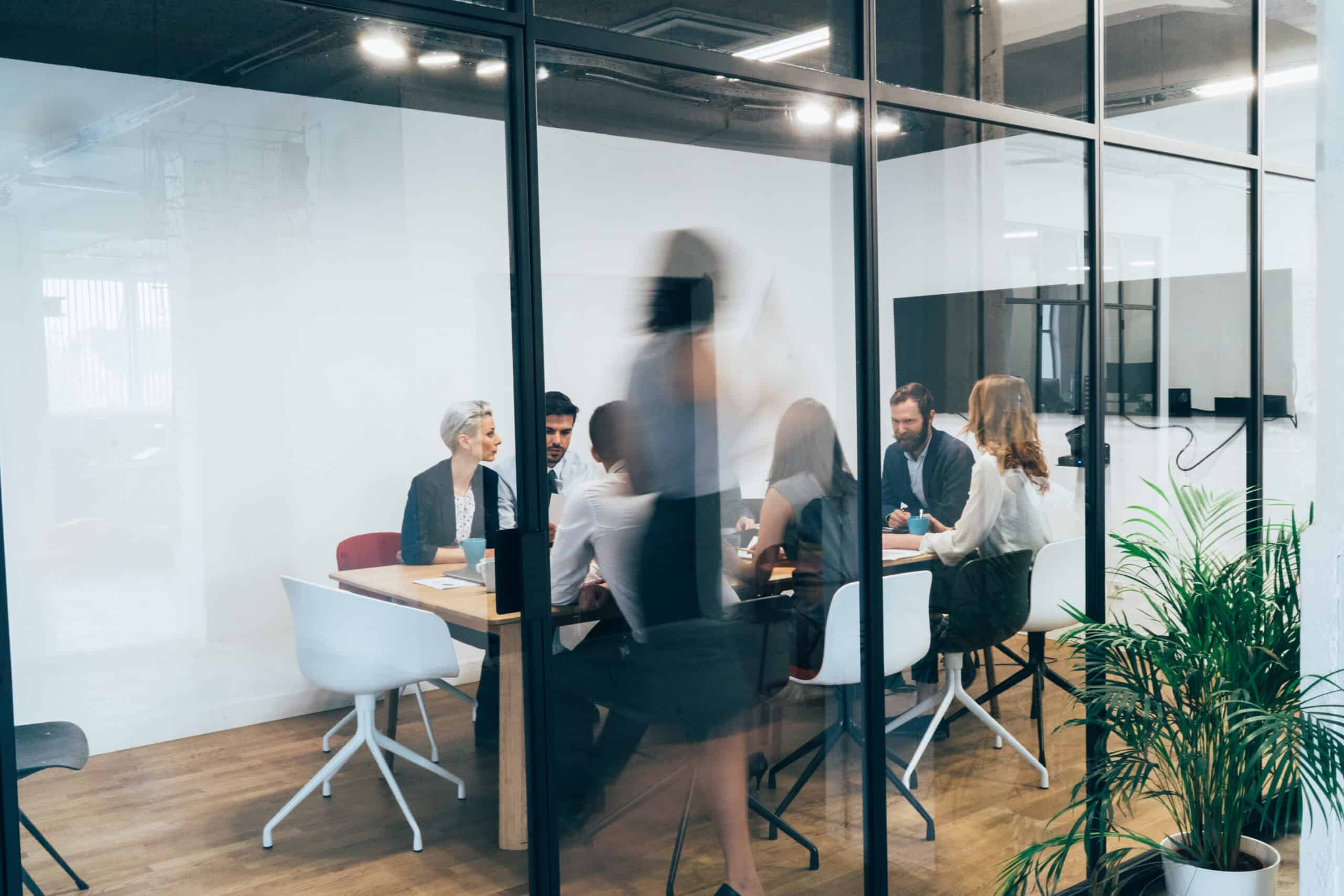 Business people on business meeting in board room