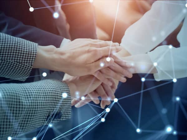 Business network concept. Teamwork. Partnership. Human resources.